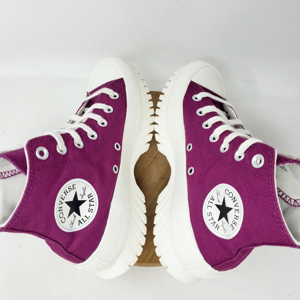 Converse Chuck Taylor All Star Hi Lugged 2.0 Shoes Womens 6.5 Purple Platform - Picture 9 of 13
